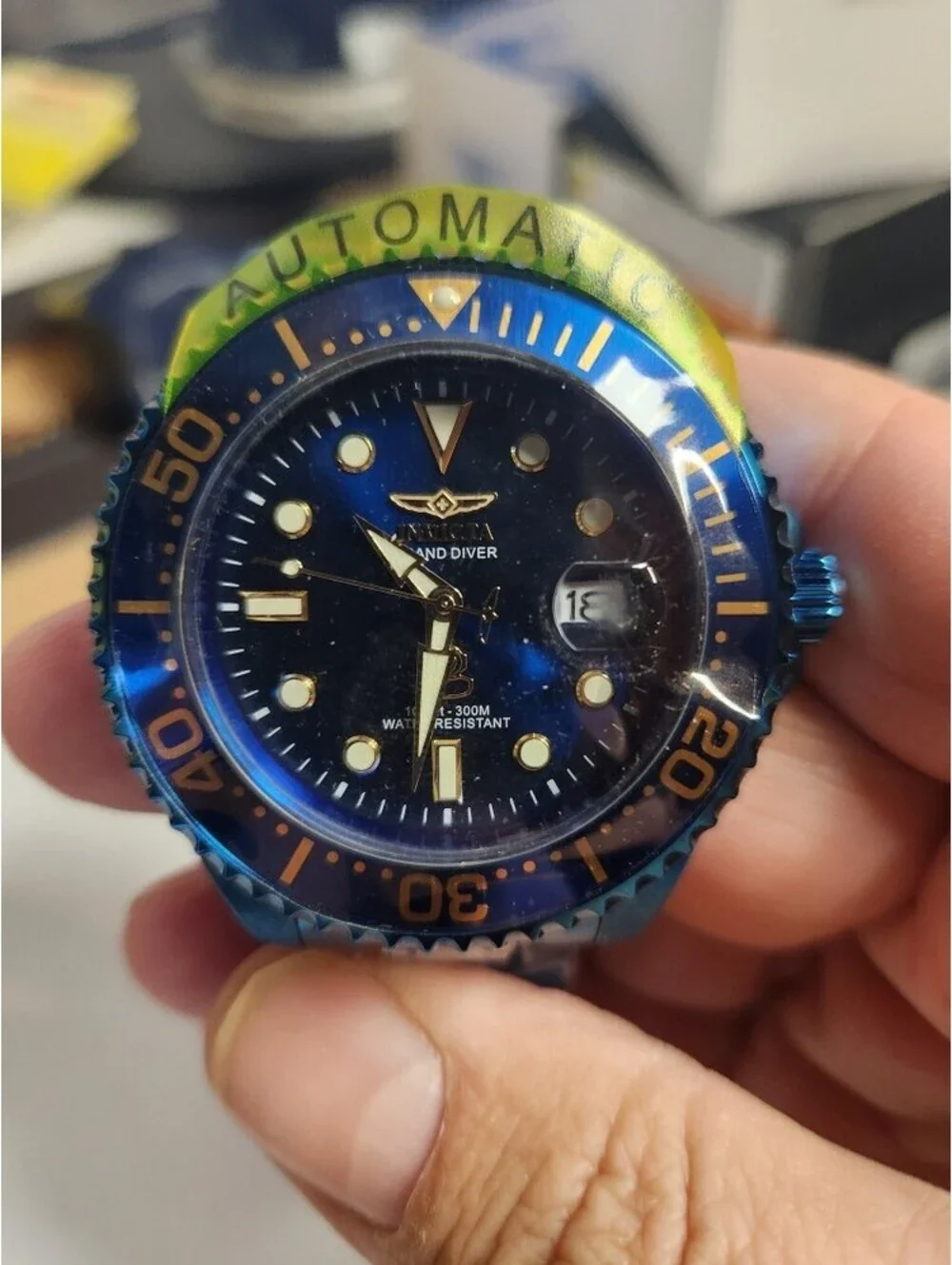 Invicta Blue Label Grand Diver Automatic Men's Watch - 47mm, Blue (27751